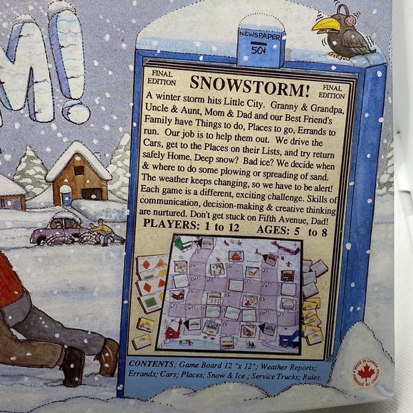 Snowstorm! Board Game: A Co-operative Game by Family Pastimes 1994 Complete - Picture 4 of 11